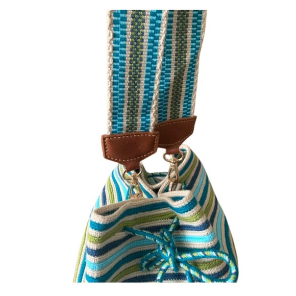 Original Colombian Wayuu Mochila Bucket Bag - Picture 3 of 5